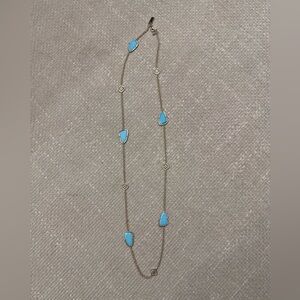 Kendra Scott Gold Necklace with Turquoise Stones